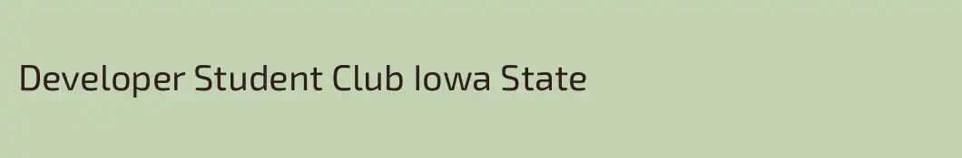 Developer Student Club Iowa State